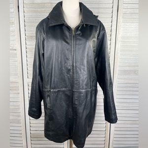MODERN ESSENTIALS Vintage Leather Car Coat